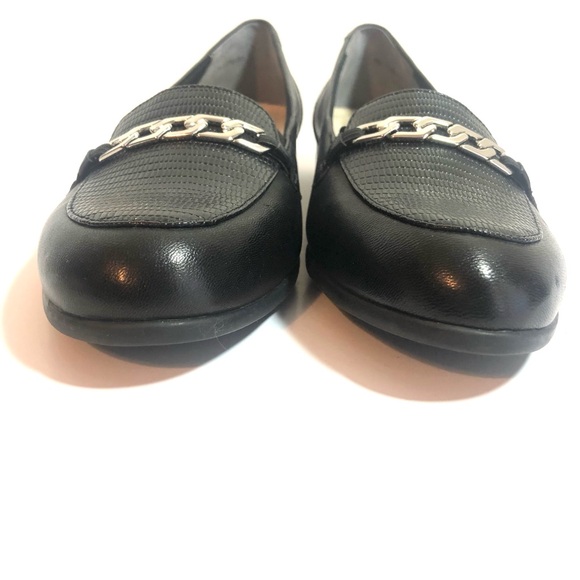 NWOB TROTTERS Black Leather Anastasia Loafers Flats Shoes - 7N - Picture 5 of 13
